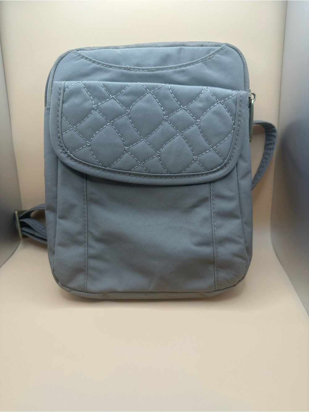 Travelon Sable Quilted-Front Crossbody Bag